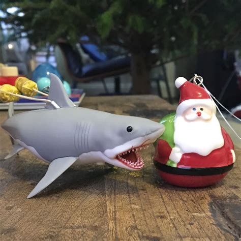 christmas shark decorations|shark decorations for home.